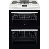 AEG CGX6130ACW 
60cm Gas Cooker, Gas Double Oven with electric grill, Triple crown burner, Light in 