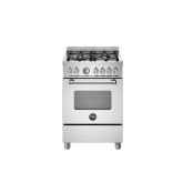 Bertazzoni MAS64L1EXC Master 60cm Range Cooker Single Oven Dual Fuel Stainless Steel