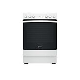 Indesit IS67V5KHW 60cm Single Oven Electric Cooker with Ceramic Hob - White