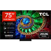 TCL 75RM7L-UK 75" 4K Ultra HD RGB MINI LED Google TV - Black