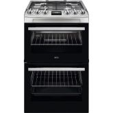 AEG CGX1130ACM 
55cm Gas Cooker, Gas Double Oven with electric grill, Clock and Minute Minder, Light