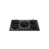 Bertazzoni P755CMODGNE Modern Series 75cm Gas on Glass hob with Wok Burner