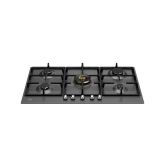 Bertazzoni P905CHERNE Heritage Series 90cm Gas hob with Central Wok burner Matt Black