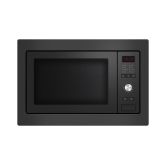 Fisher+Paykel OM25BLSB1 Microwave Oven 600mm 27L, 8 Function - Black Glass