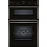 Neff U1ACE2HG0B Neff U1ACE2HG0B 59.4cm Built In Electric Double Oven - Black with Graphite Trim