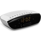 Roberts Radio CR9971W ‘Chronologic VI’ dual alarm clock radio with instant time set in White