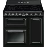 Smeg TR93IBL2 90cm Victoria Electric Range Cooker Black