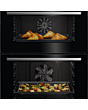 AEG GE7CP61FB Built-In Double Oven Gloss Black Steel Trim