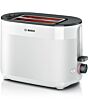 Bosch TAT2M121GB Compact toaster, MyMoment, White