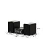 PURE 255604 Classic Stereo Mini - The Charming Micro Stereo System, Black
