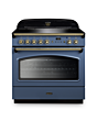 Rangemaster CLAS90FXEISB/B 131810 CLASSIC FX 90 IND STONE BLUE/BRS GB/IE