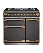 Rangemaster ELS90DFFSL/AB 135290 ELISE 90 DF SLATE ANTIQUE BRASS GB/IE