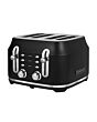 Rangemaster RMCL4S304 BK 4-Slice Long Slot Toaster, variable browning controls, high-lift function, 