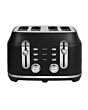 Rangemaster RMCL4S304 BK 4-Slice Long Slot Toaster, variable browning controls, high-lift function, 
