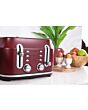 Rangemaster RMCL4S304 BU 4-Slice Long Slot Toaster, variable browning controls, high-lift function,