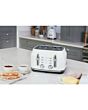 Rangemaster RMCL4S304 WH 4-Slice Long Slot Toaster, variable browning controls, high-lift function,