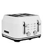 Rangemaster RMCL4S304 WH 4-Slice Long Slot Toaster, variable browning controls, high-lift function,