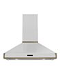 Rangemaster RPREHD100PWHT/AB1 Prestige Hood 100cm White / A.Brass