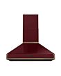Rangemaster RPREHD90PBOR/AB1 Prestige Hood 90cm Bordeux / A.Brass