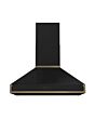 Rangemaster RPREHD90PGBL/AB1 Prestige Hood 90cm Gloss Blk / A.Brass