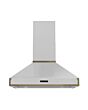 Rangemaster RPREHD90PWHT/AB1 Prestige Hood 90cm White / A.Brass