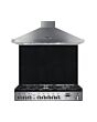 Rangemaster UNBSP100BL/ 95770 UNIVERSAL 100CM SPLASHBACK BLACK