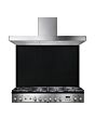 Rangemaster UNBSP110BL/ 63290 UNIVERSAL 110CM SPLASHBACK BLACK