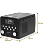 Roberts Sound 49 DAB+/FM Clock Radio with Bluetooth - Black