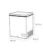 Sensis RFCHT01F137EW 137L Chest Freezer White
