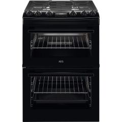 AEG CGX6130ACB 
60cm Gas Cooker, Gas Double Oven with electric grill, Triple crown burner, Light in 