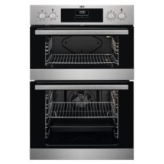 AEG DEX33111EM Built In Electric Double Oven - Stainless