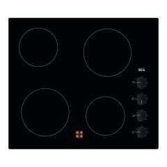 AEG HK614000CB 
60cm Ceramic Hob, 4 Cooking Zones, Rotary side controls
