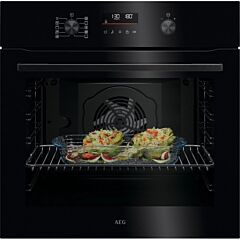 AEG OU5PB40XK 59.6cm Built In Electric Single Oven - Black