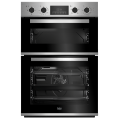 Beko CDFY22309X 60cm Built In High Specification RecycledNetÂ® Double Oven - Stainless Steel