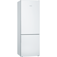 Bosch KGE49AWCAG 201x70, LowFrost fridge freezer, VitaFresh, LED light, Chrome bottle rack, Integrat