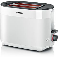 Bosch TAT2M121GB Compact toaster, MyMoment, White