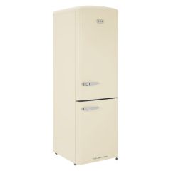 CDA FLORENCE-BARLEY Retro 60/40 Freestanding Fridge Freezer, Total No Frost