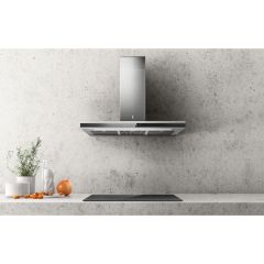 Elica ADELE2-BLK-90 Energy Class A, Recirculating Option - Steel