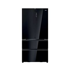 Haier HFR79F19DFGB No Frost Multi-Door Fridge Freezer - Glass Inox Look