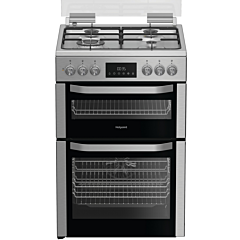 Hotpoint HDD6GDC2WX 60cm Double Oven Electric Cooker
