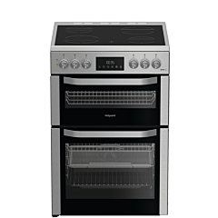 Hotpoint HDE6VDCAX 60cm Double Oven Electric Cooker