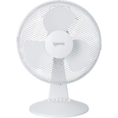 igenix DF1210 12 Inch Desk Fan White