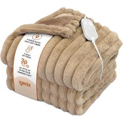 igenix IGHB02488B Heated Throw 160Cm X 130Cm Digital Control Beige