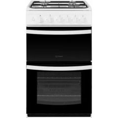 Indesit ID5G00KMWL Gas freestanding double cooker: 50cm - ID5G00KMW/UK /L