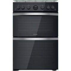 Indesit ID67G0MCBUK Gas freestanding double cooker: 60cm - ID67G0MCB/UK