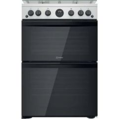 Indesit ID67G0MCXUK Gas freestanding double cooker: 60cm - ID67G0MCX/UK