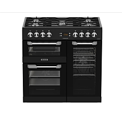 Leisure CS90F530K 90cm Dual Fuel Rangecooker with Triple Oven and Gas Hob - Black