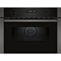 Neff C1AMG84G0B Neff C1AMG84G0B 44 Litres Built In Microwave Oven with Hot Air - Black with Graphite