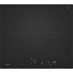 Neff T66NUX4A0 60cm Flex Induction Hob, Matt Black Design glass, Red/White Display, Anthracite Grey 