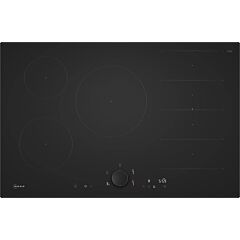 Neff T68NUV4A0 80cm Flex Induction Hob, Matt Black Design glass, Red/White Display, Anthracite Grey 
